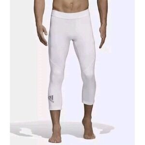 Adidas Alphaskin Climalite Compression leggings White‎ 3/4  Men's S Base Layer